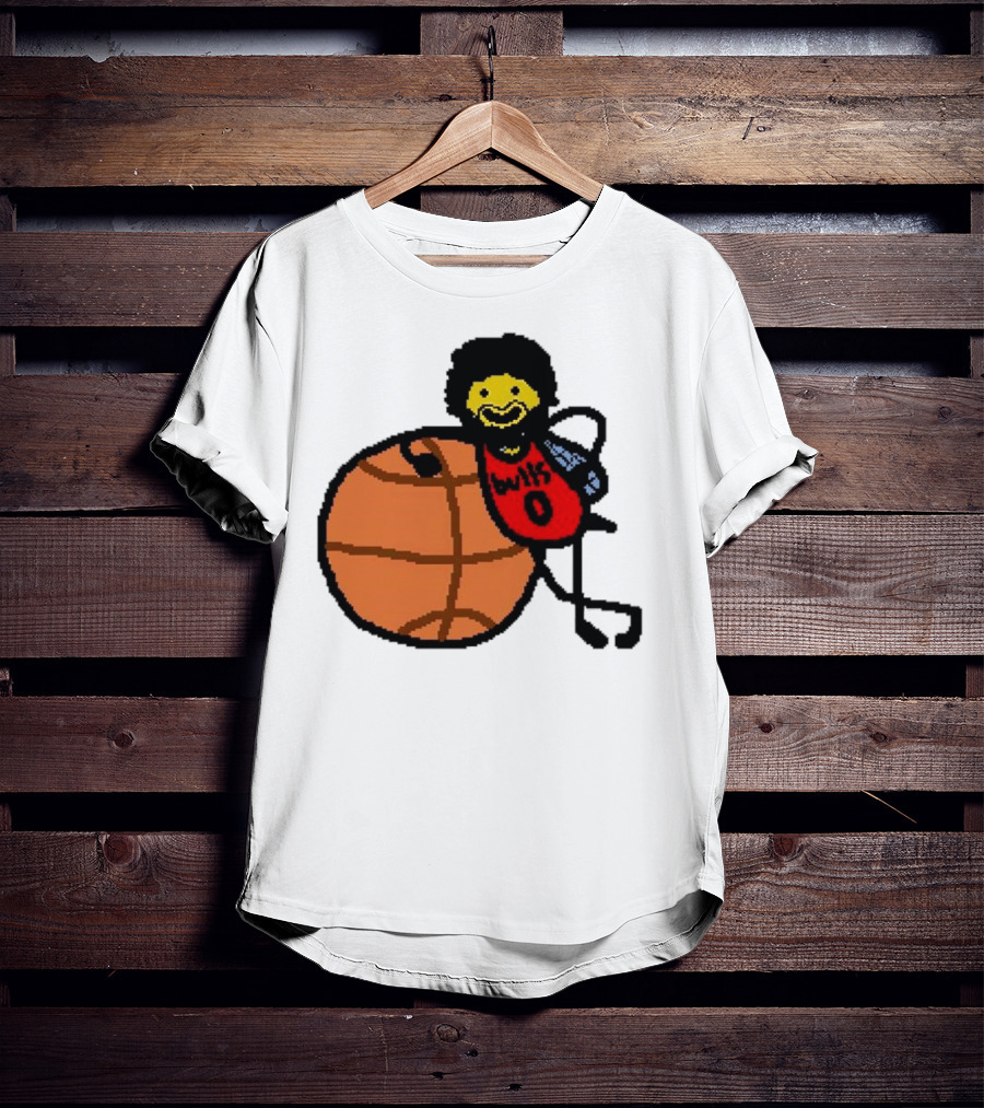 Co-Bee Chicago Bulls NBA Paint Cartoon Basketball Character T-Shirt