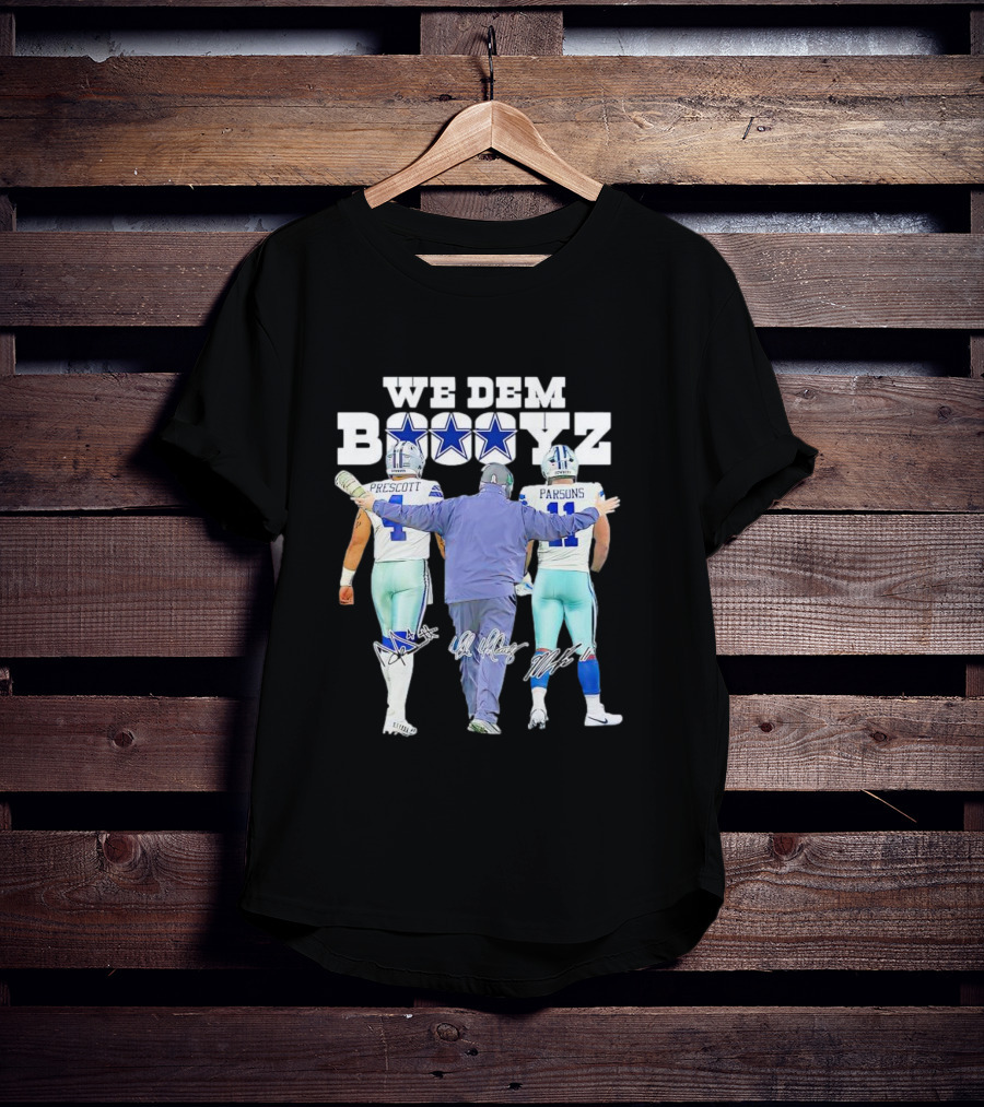 Dallas Cowboys We Dem Boyz Prescott Parsons Signatures T-Shirt