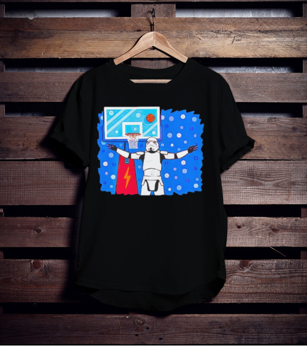 Stormtrooper Basketball No Look Shot T-Shirt