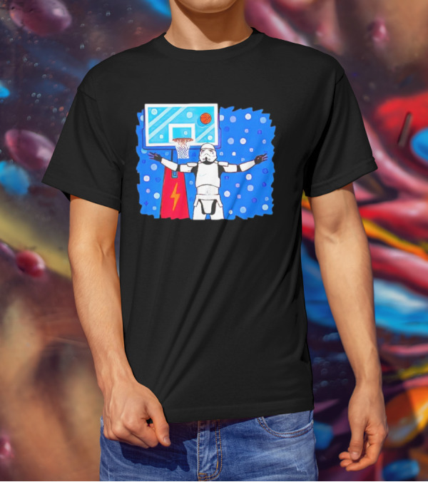 Stormtrooper Basketball No Look Shot T-Shirt
