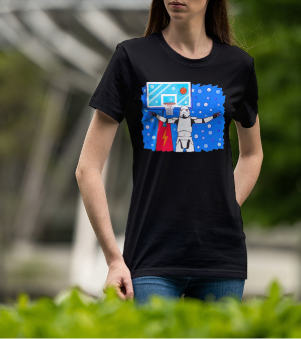 Stormtrooper Basketball No Look Shot T-Shirt