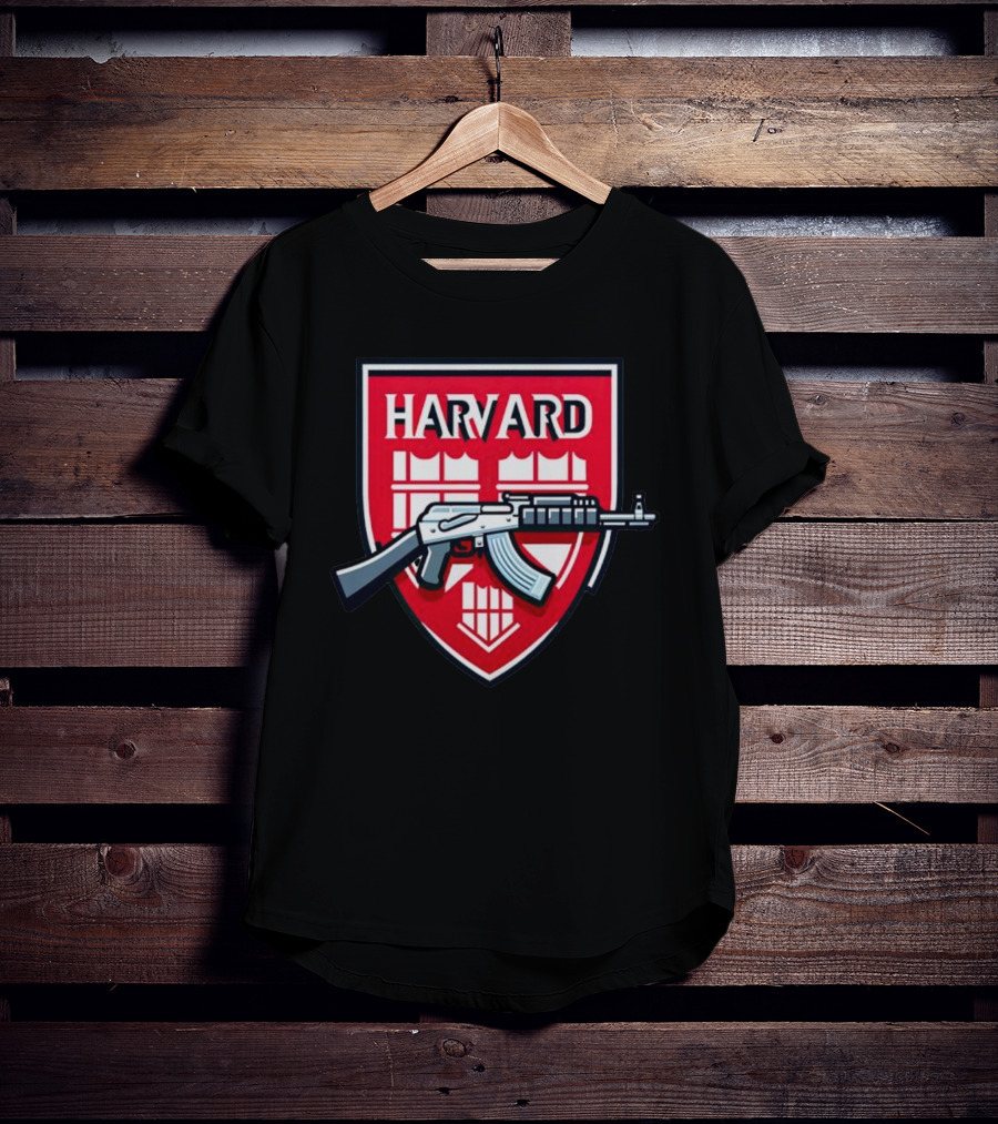 Dr. Eli David Harvard University AK-47 Shield T-Shirt