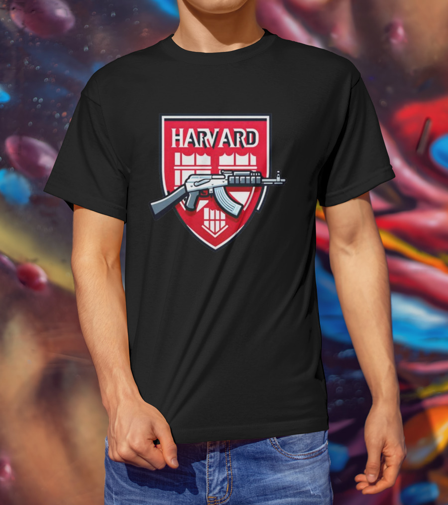 Dr. Eli David Harvard University AK-47 Shield T-Shirt