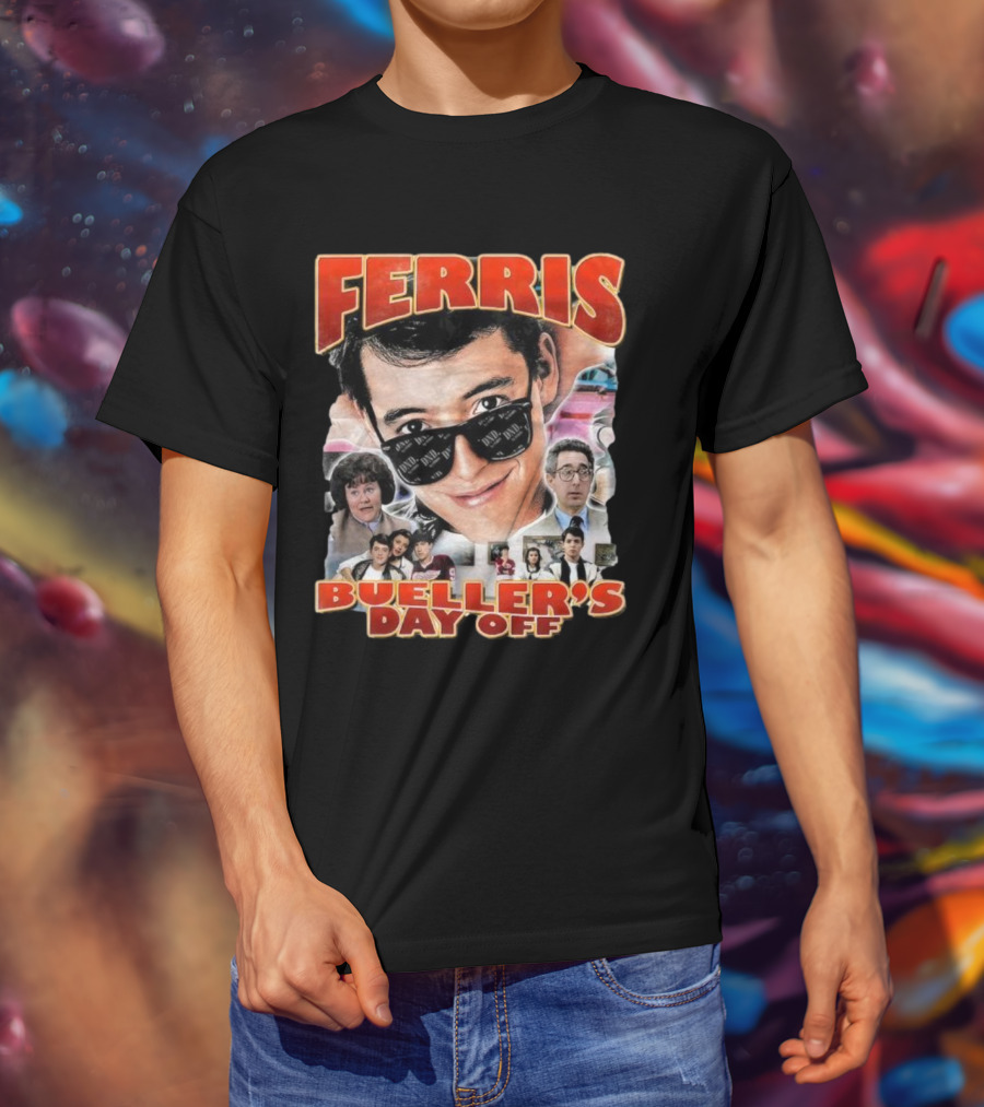 Ferris Bueller's Day Off Vintage Collage T-Shirt