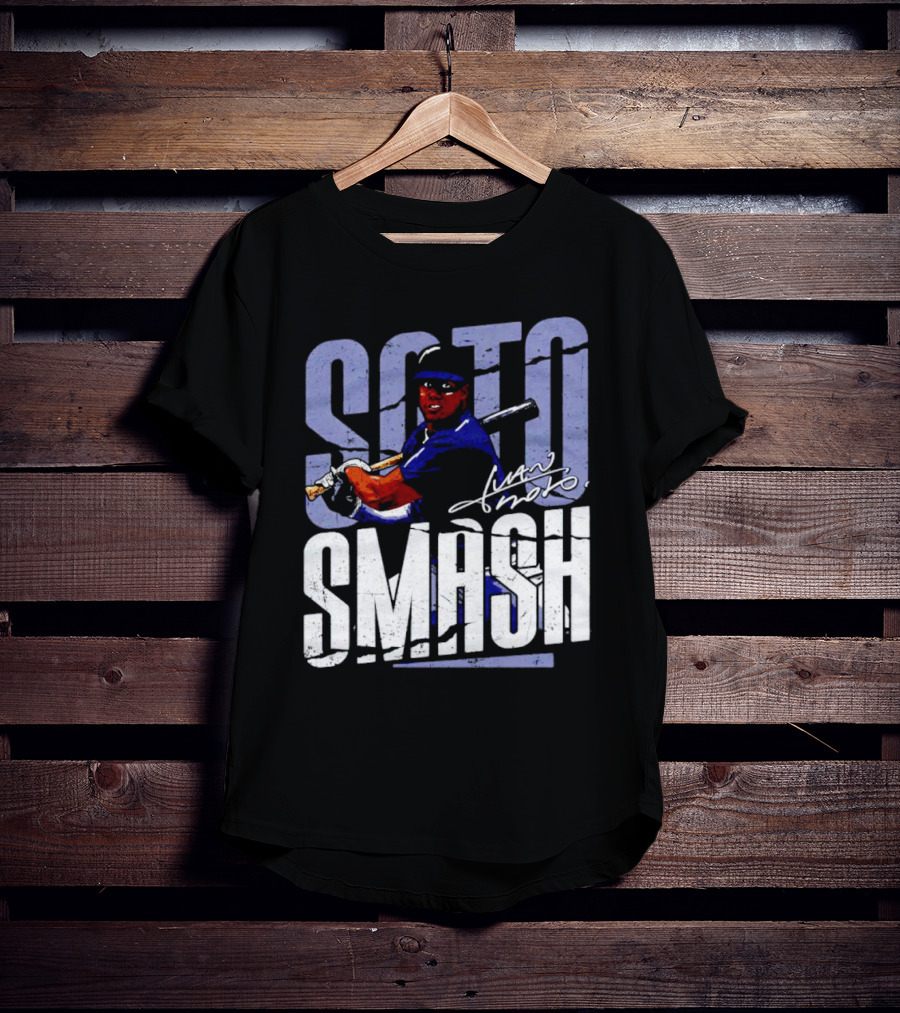 Soto Smash Juan Soto Cartoon Signature T-Shirt
