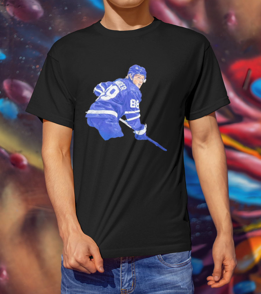 William Nylander Toronto Hockey Player Blue Jersey 88 T-Shirt