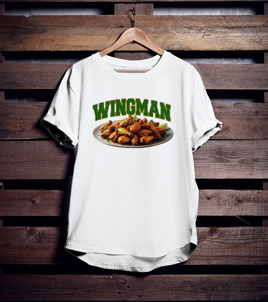 Wingman Chicken Wings Plate T-Shirt