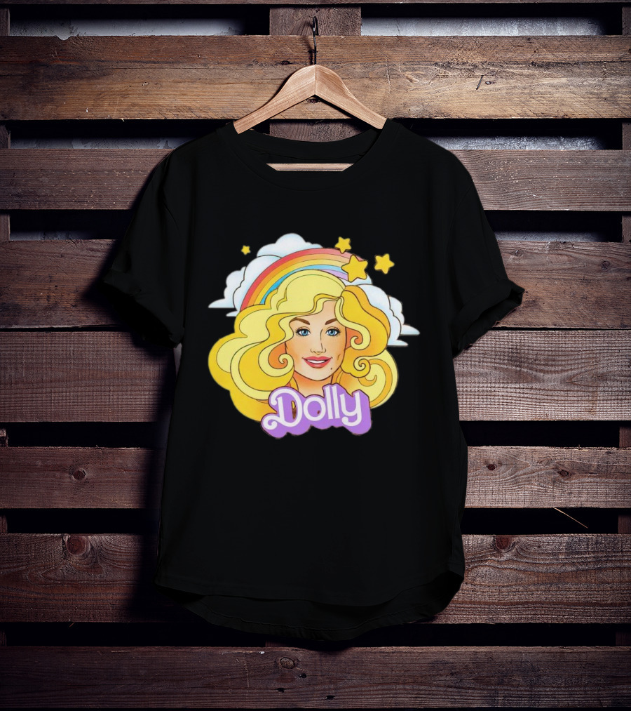 Dolly Rainbow Stars Iconic Doll T-Shirt