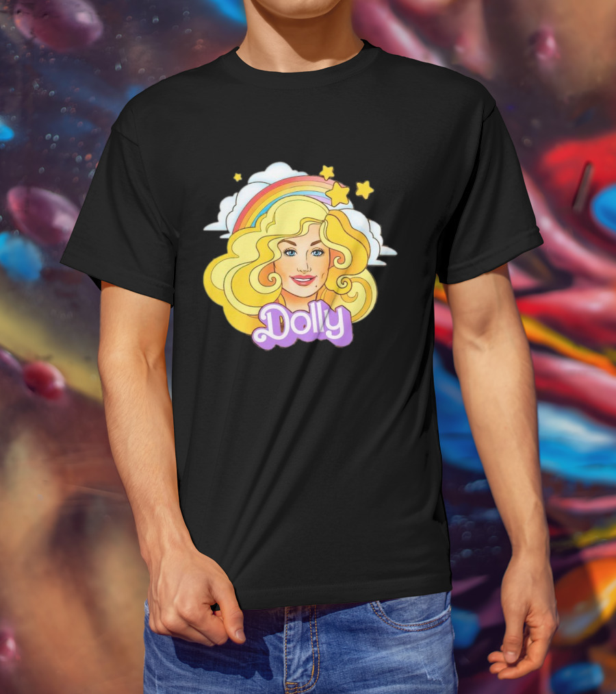 Dolly Rainbow Stars Iconic Doll T-Shirt
