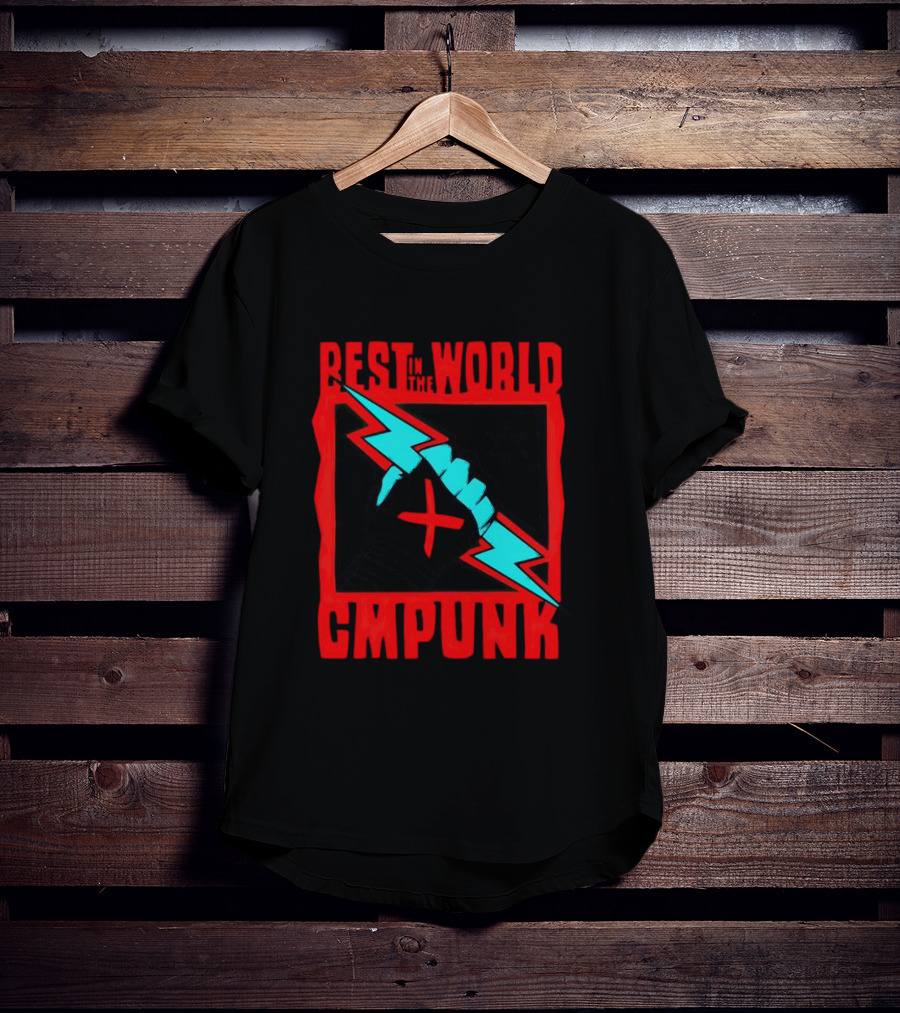 Best In The World CM Punk Catchomania Lightning Fist T-Shirt