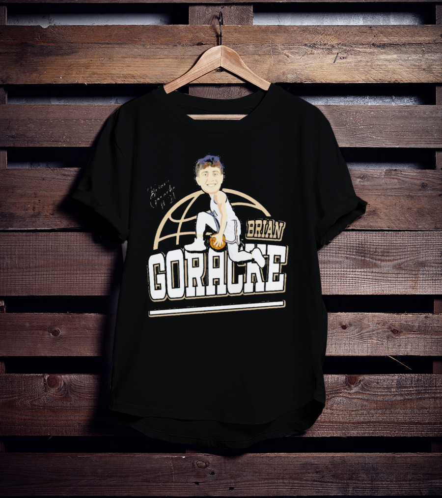 Brian Goracke Cartoon Signature Basketball T-Shirt