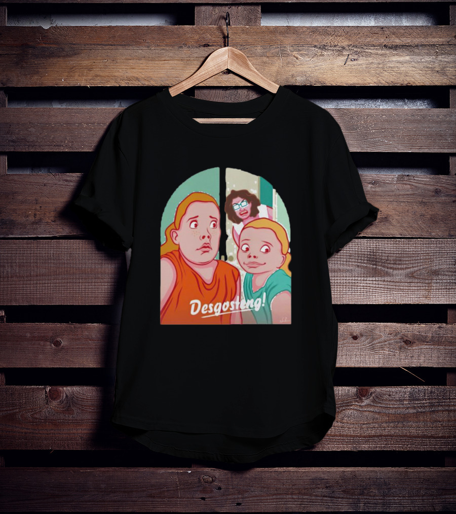 Desgosteng Nostalgic Cartoon Reaction Scene T-Shirt