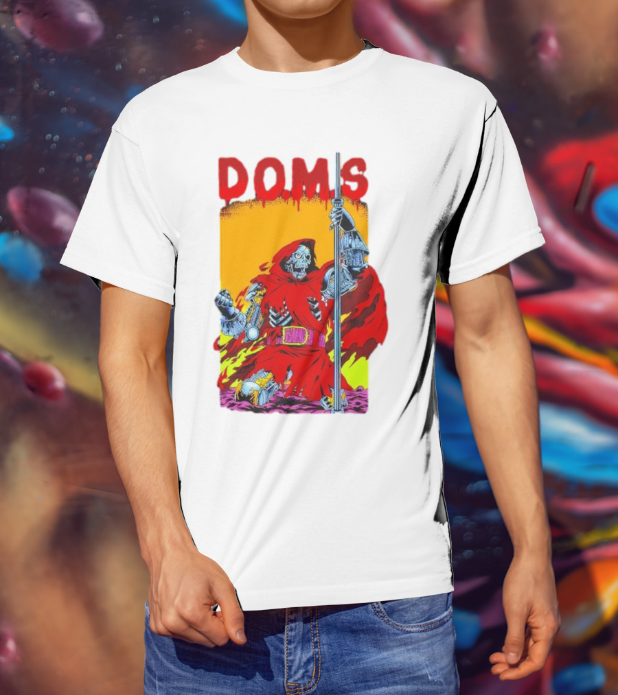 DOMS Warrior Skeleton Metal Armor Staff T-Shirt