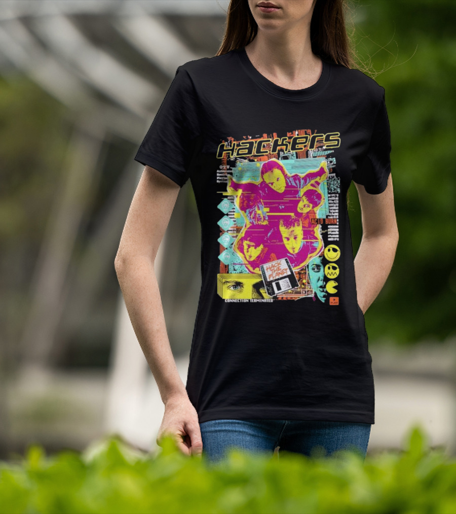 Hackers Acid Burn Connection Terminated Hack The Planet T-Shirt
