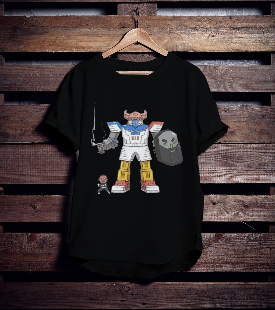 Janky Drawing Powell Rangers Robot Cartoon 213 T-Shirt