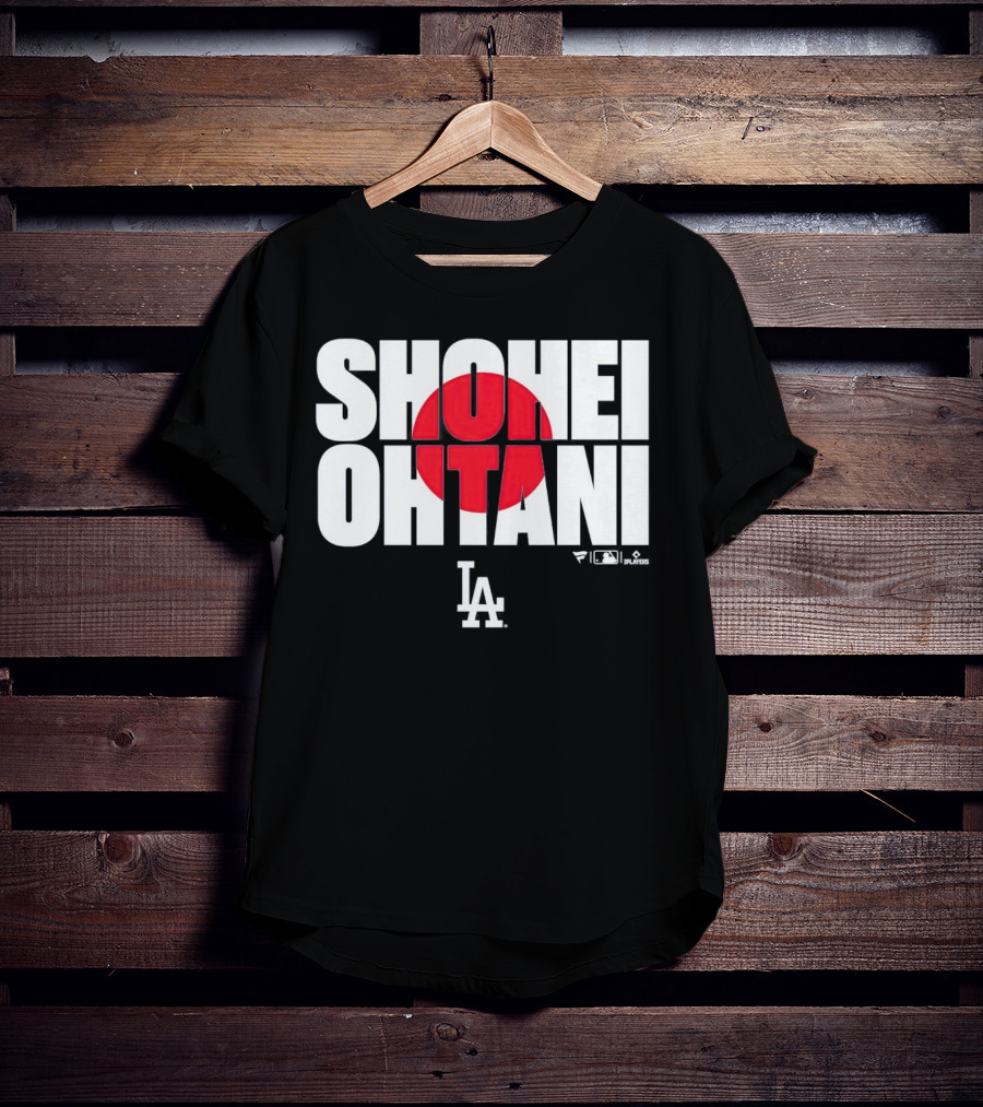 Shohei Ohtani Los Angeles Dodgers Japan Flag MLB Players T-Shirt