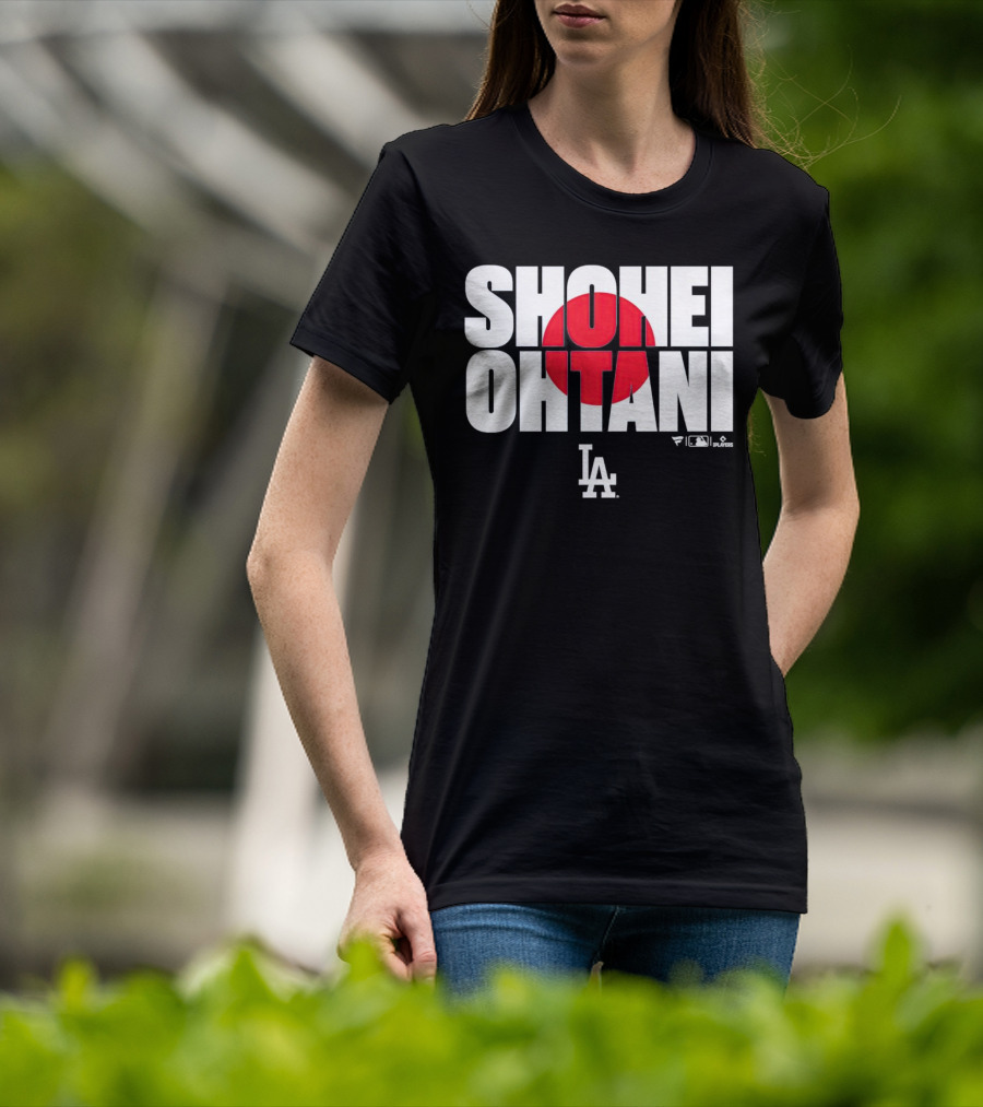Shohei Ohtani Los Angeles Dodgers Japan Flag MLB Players T-Shirt