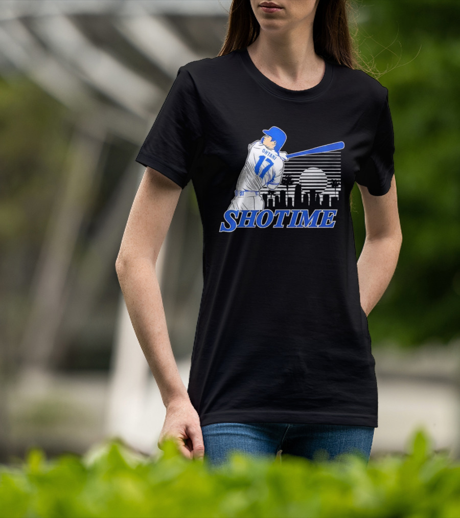Shohei Ohtani Shotime Skyline Baseball Los Angeles Dodgers T-Shirt