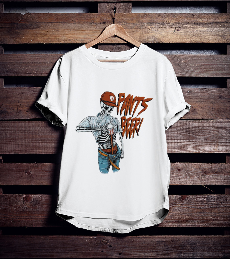Skeleton Pants Beer T-Shirt