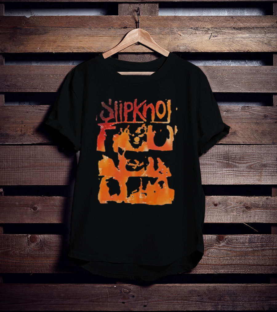 Slipknot The End So Far Orange Mask Grid T-Shirt