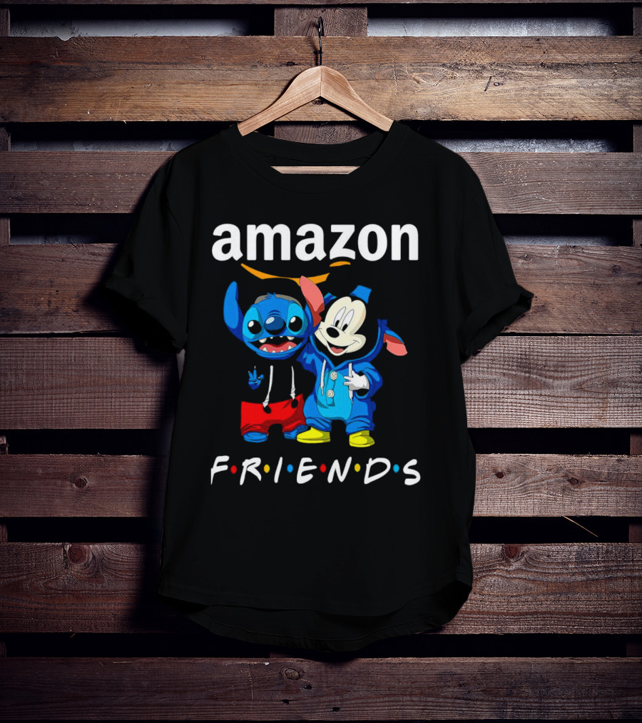 Stitch Mickey Amazon Friends Hoodie Characters T-Shirt