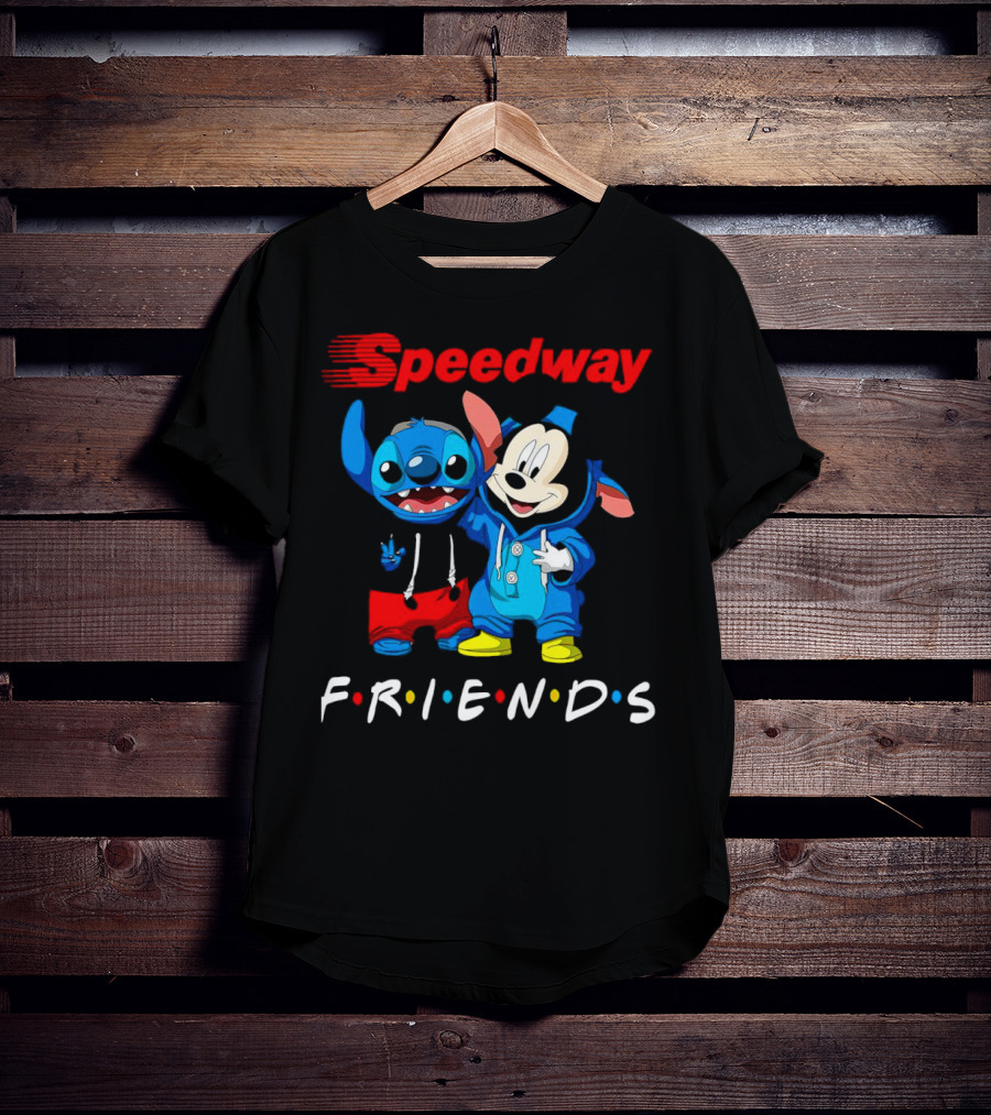 Speedway Friends Stitch Mickey T-Shirt