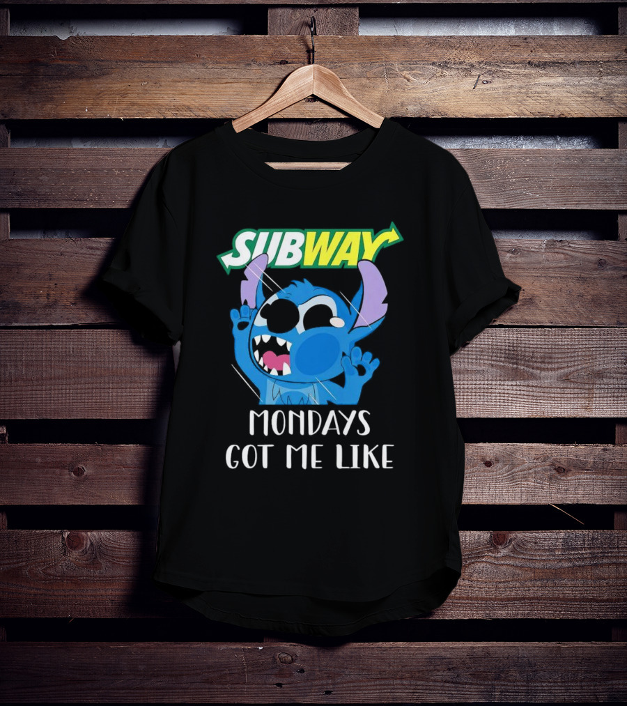 SUBWAY Mondays Got Me Like Stitch Reaction T-Shirt