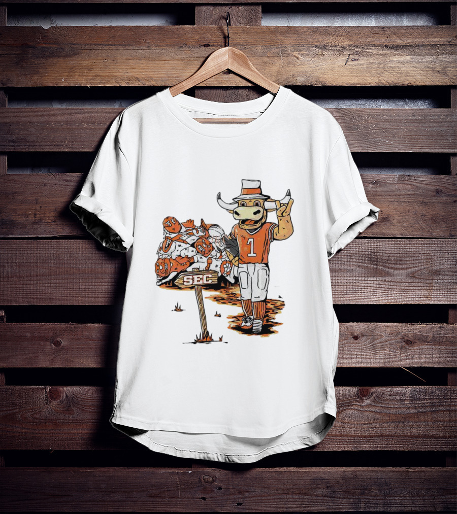 Texas Longhorns SEC Conference Champs Bull Mascot Sports T-Shirt