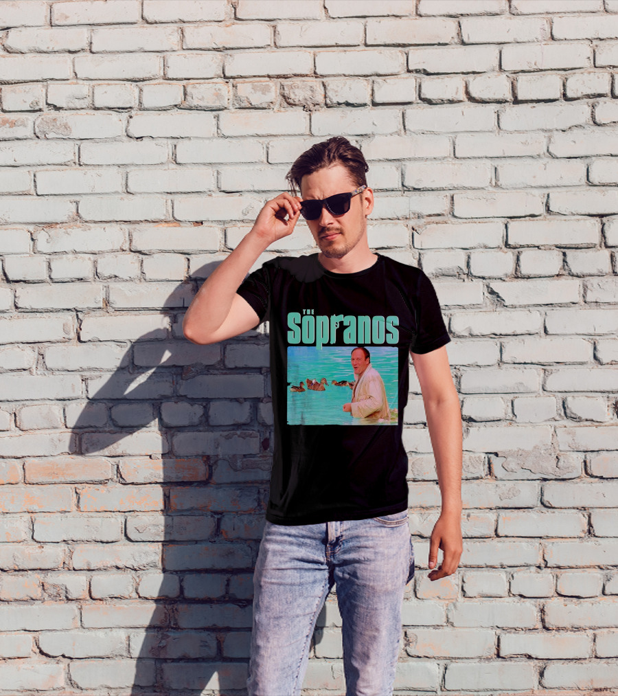 The Sopranos Tony In Water With Birds T-Shirt