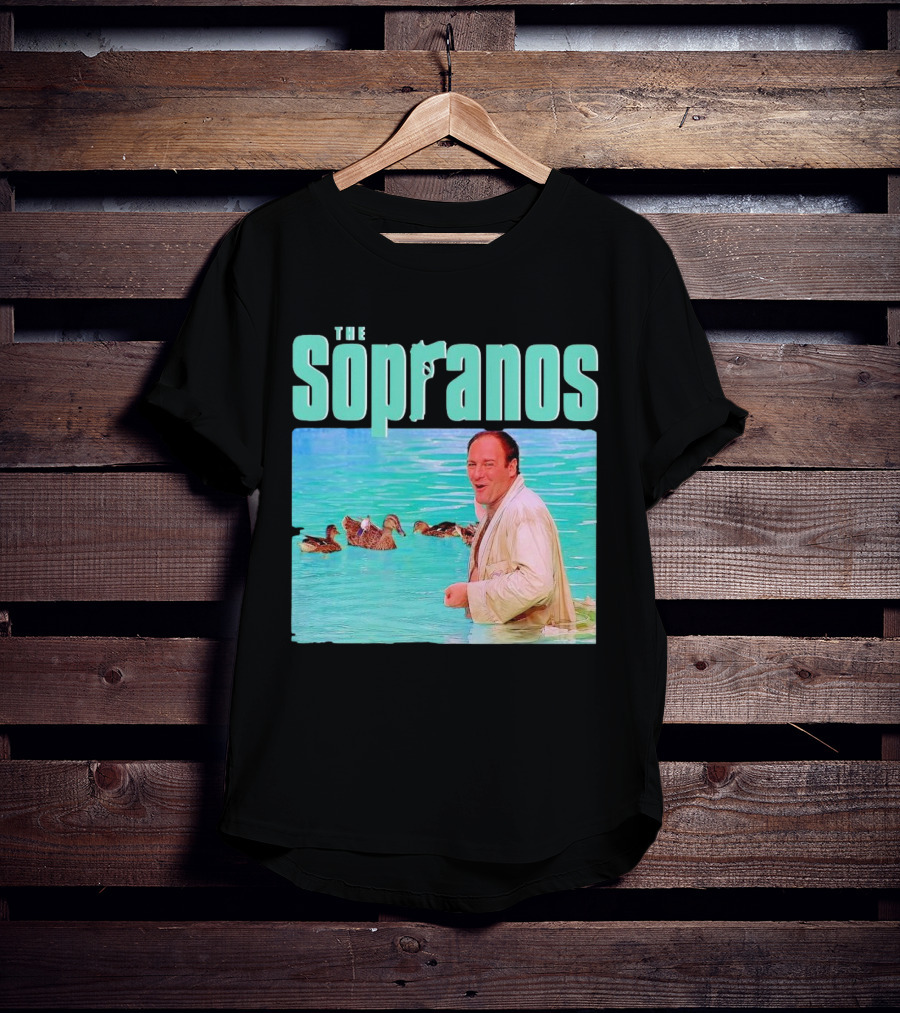 The Sopranos Tony In Water With Birds T-Shirt