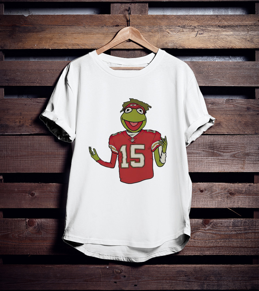 Chiefs Patrick Mahomes Kermit The Frog 15 Jersey T-Shirt