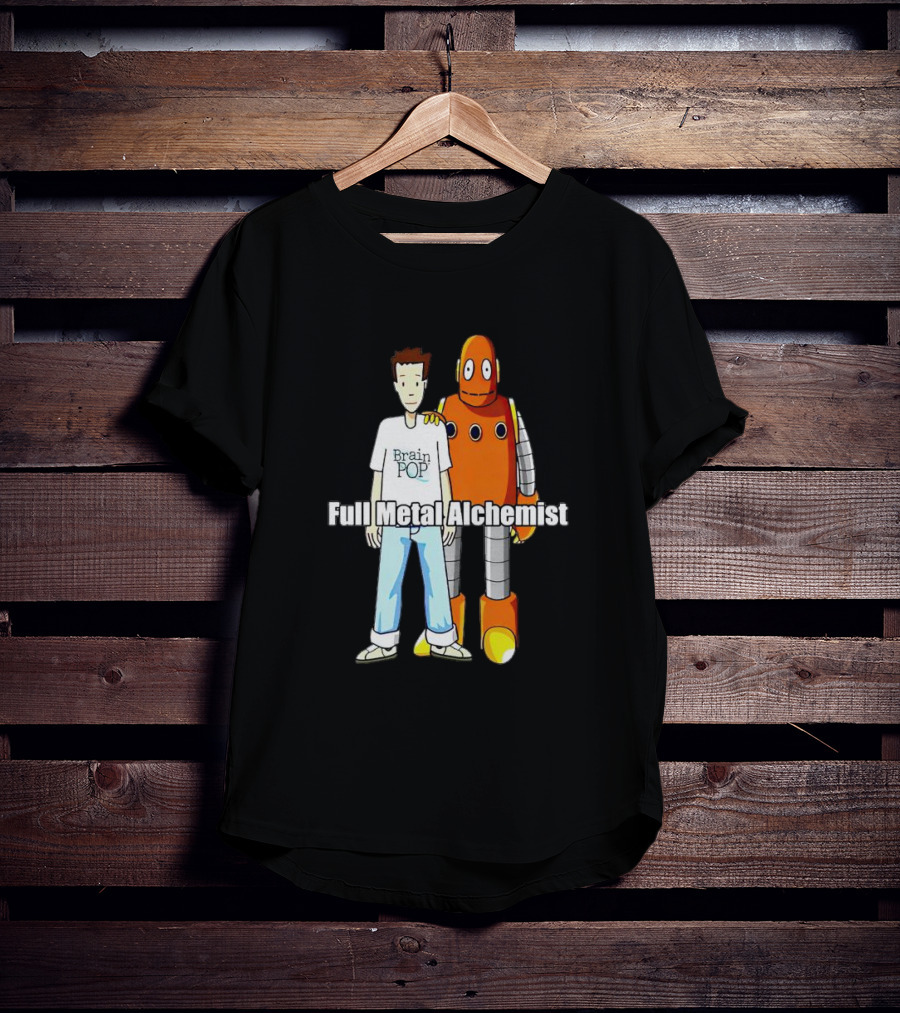 BrainPOP Fullmetal Alchemist Brotherhood Crossover Featuring Tim And Moby T-Shirt