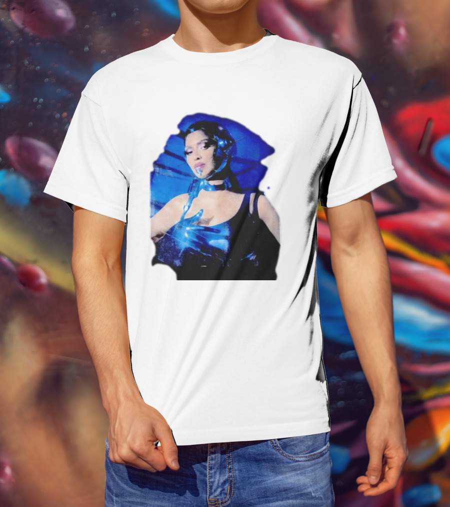 Robo Beyonce Futuristic Cyborg Aesthetic T-Shirt