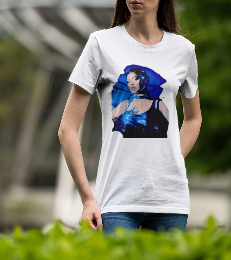 Robo Beyonce Futuristic Cyborg Aesthetic T-Shirt