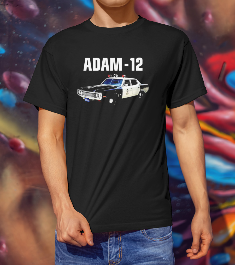 Adam-12 Police Patrol Car Classic TV Series T-Shirt
