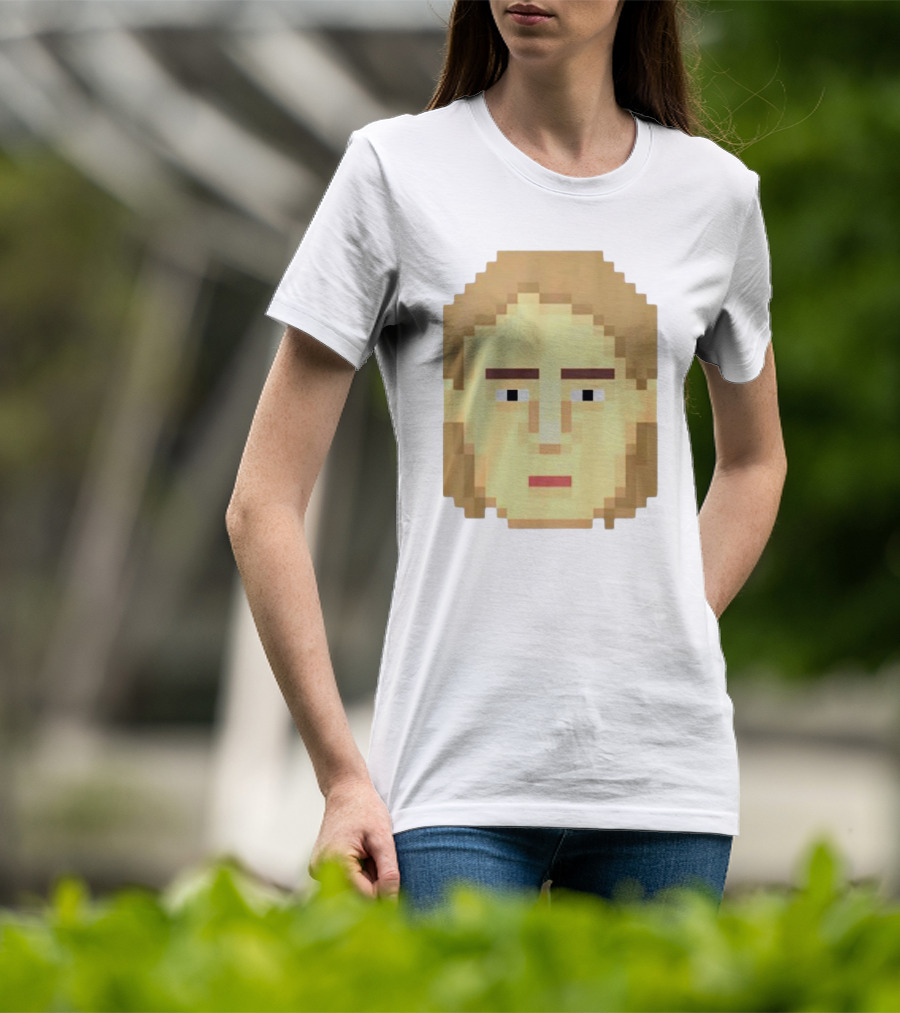 Dadi Freyr Pixel Art 8 Bit Style Face T-Shirt