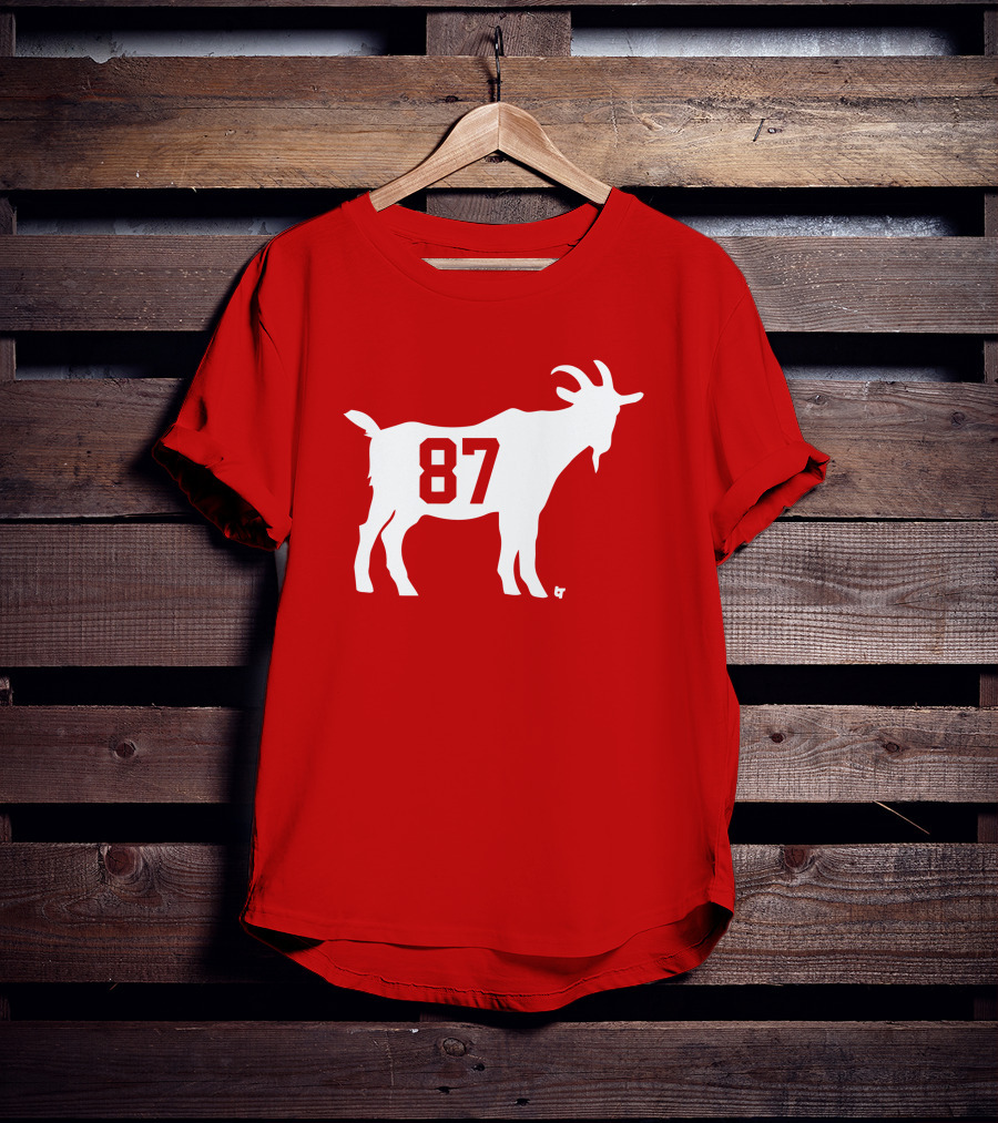 Travis Kelce GOAT 87 Football Legend T-Shirt