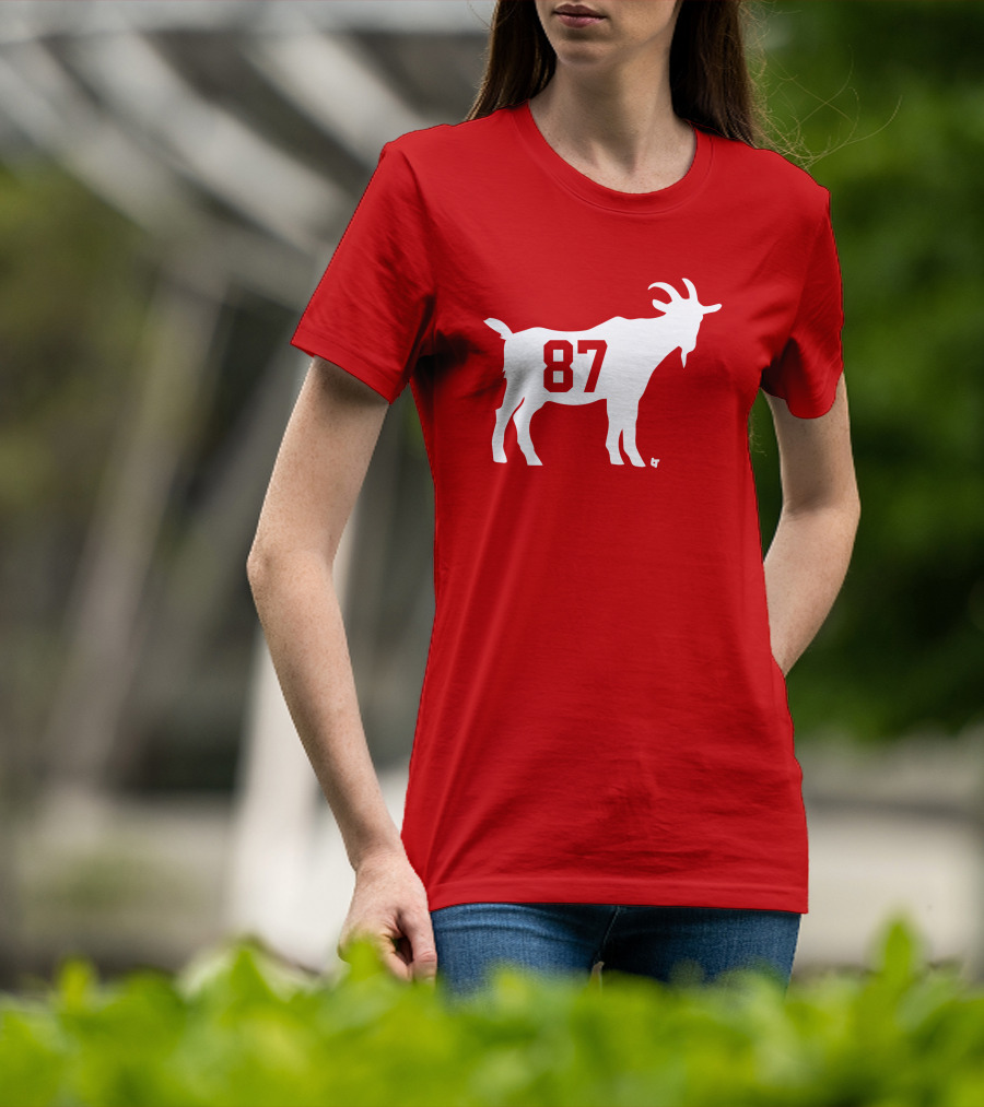 Travis Kelce GOAT 87 Football Legend T-Shirt