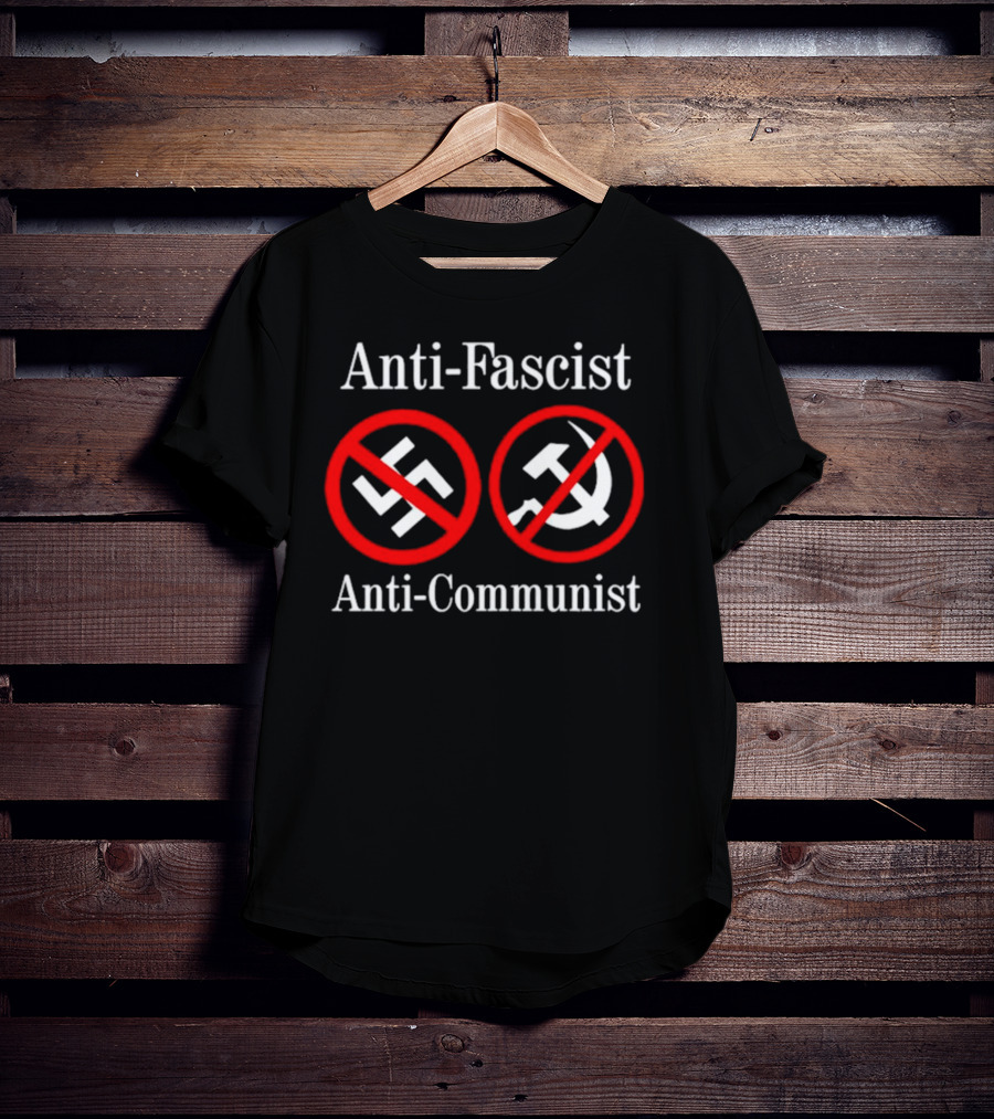 Anti-Fascist Anti-Communist Symbolic Opposition T-Shirt