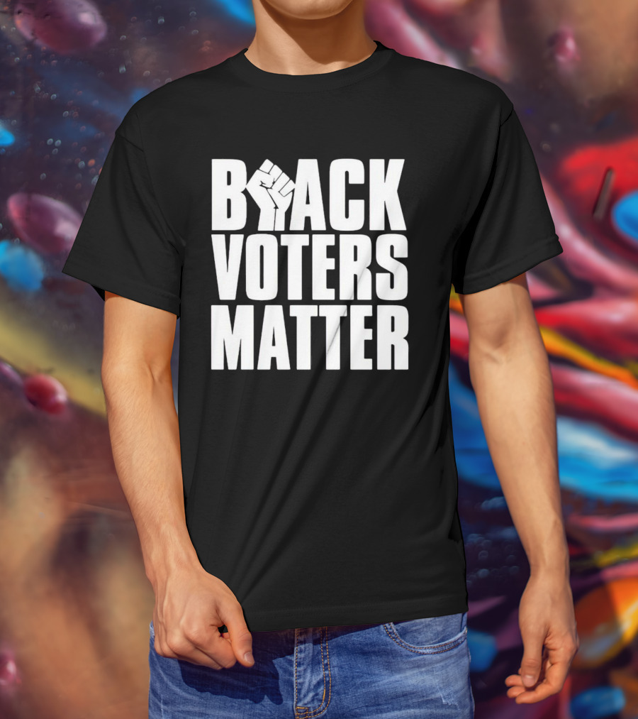 Black Voters Matter Fist Symbol Advocacy T-Shirt