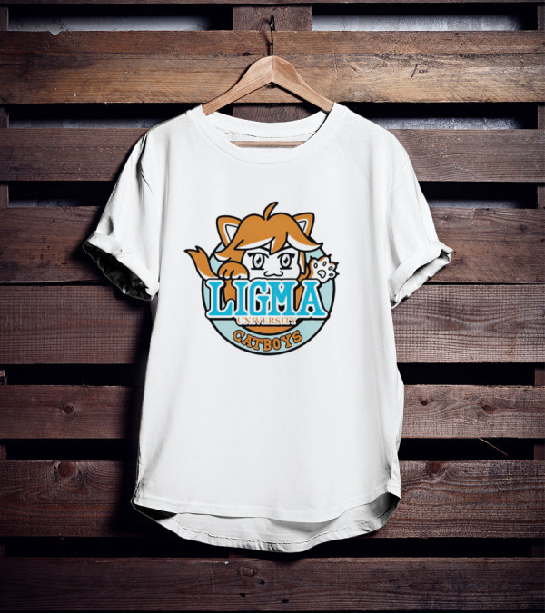 Ligma University Catboys Cute Cartoon T-Shirt