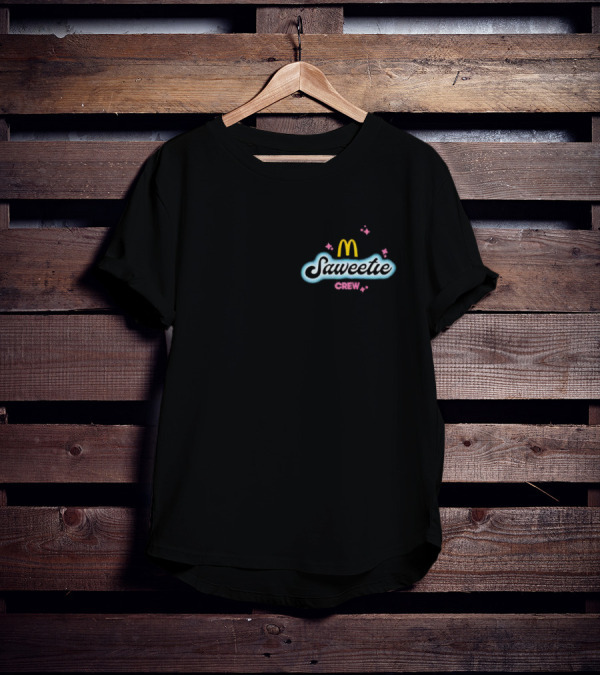 Saweetie Crew McDonald’s Logo Design With Sparkles T-Shirt