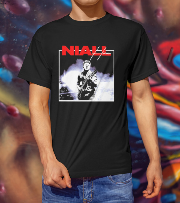 Niall Horan Live Performance Black And White Concert Scene T-Shirt