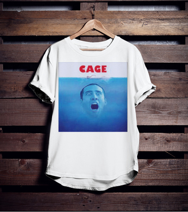 Cage Parody Jaws Nicolas Cage T-Shirt