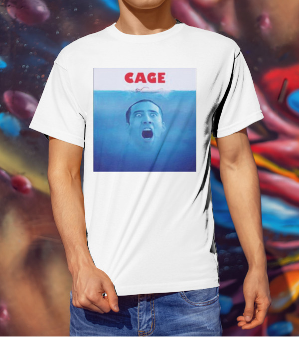 Cage Parody Jaws Nicolas Cage T-Shirt