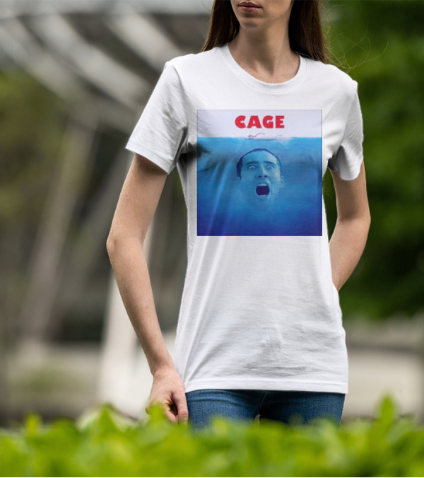 Cage Parody Jaws Nicolas Cage T-Shirt