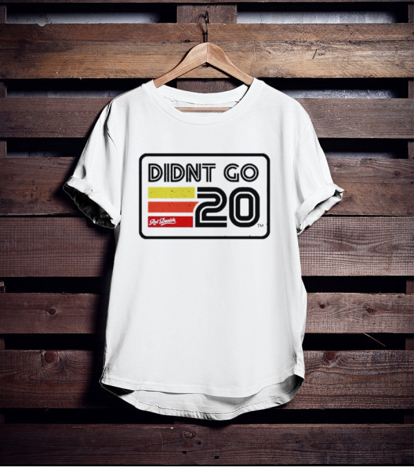 Didn't Go Rut Daniels 20 Racing Stripes Retro Motif T-Shirt