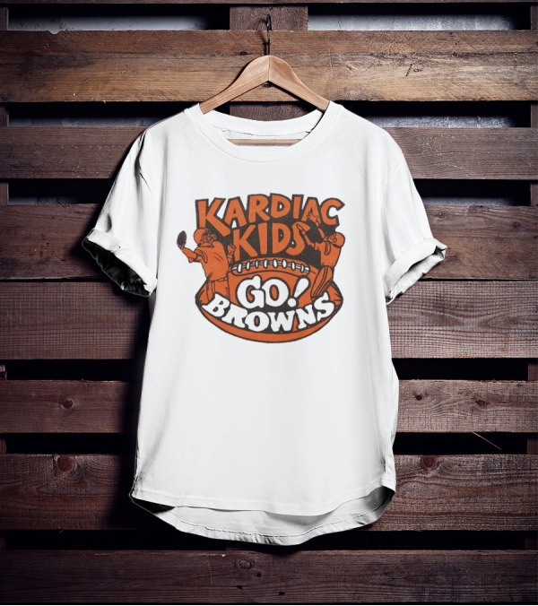 Kardiac Kids Go Browns Football T-Shirt
