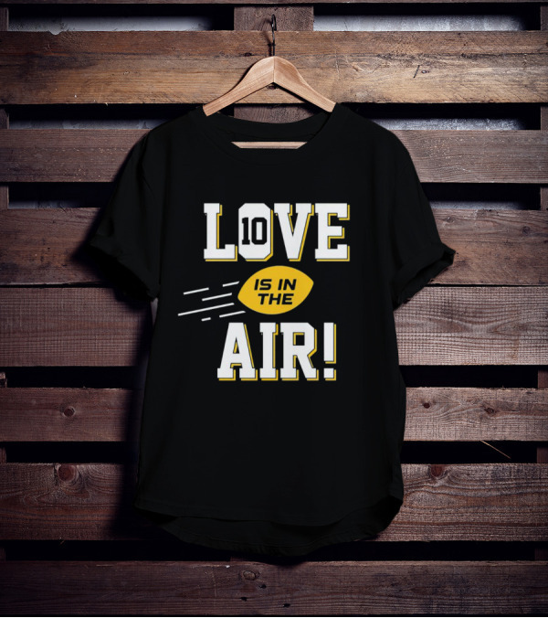 Green Bay Packers Love 10 Is In The Air Football T-Shirt