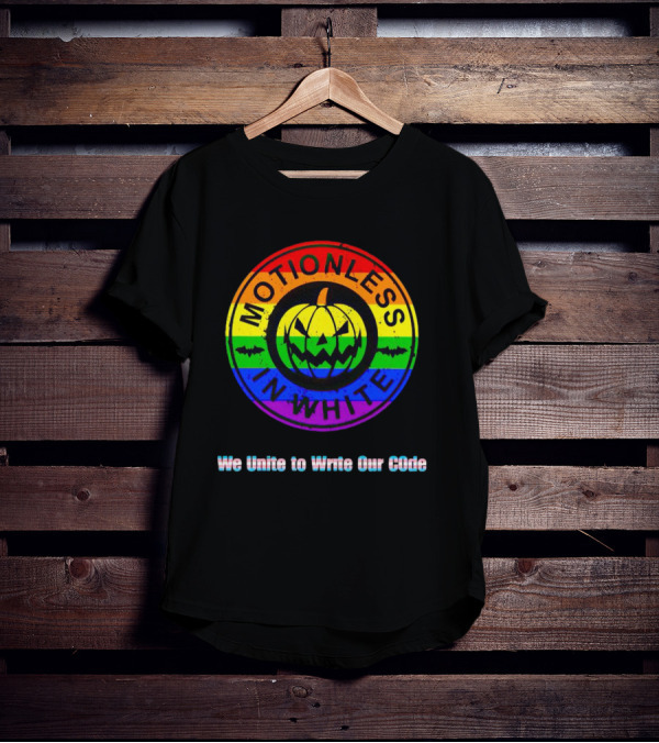 Motionless In White Pumpkin We Unite To Write Our Code T-Shirt